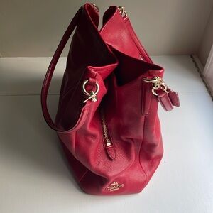 Coach 3 compartment Leather bag